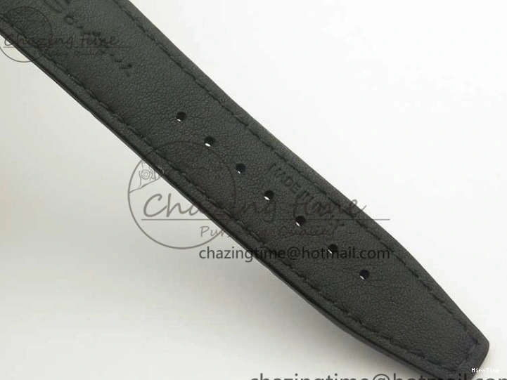 MIROTIME 0523 Affordable Portofino IW356501 SS V3 MK 1:1 Best Edition White Dial Gold Markers On Black Leather Strap MIYOTA 7196